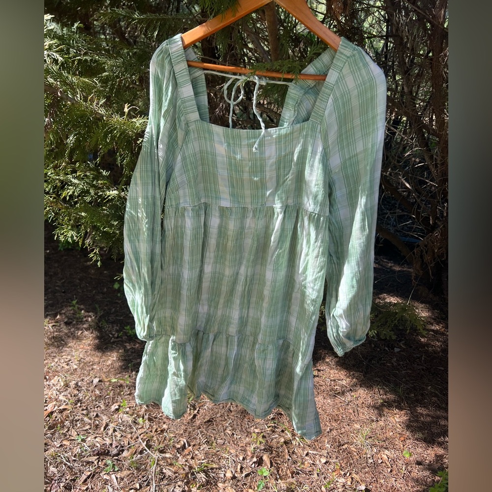 XL Plaid Mini Dress